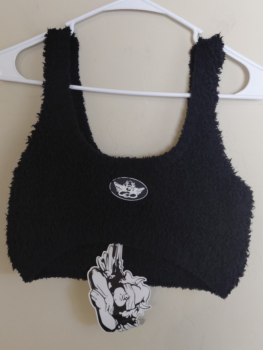 BOYS LIE Bodhi Cozy bralette in Black XS/S NWT